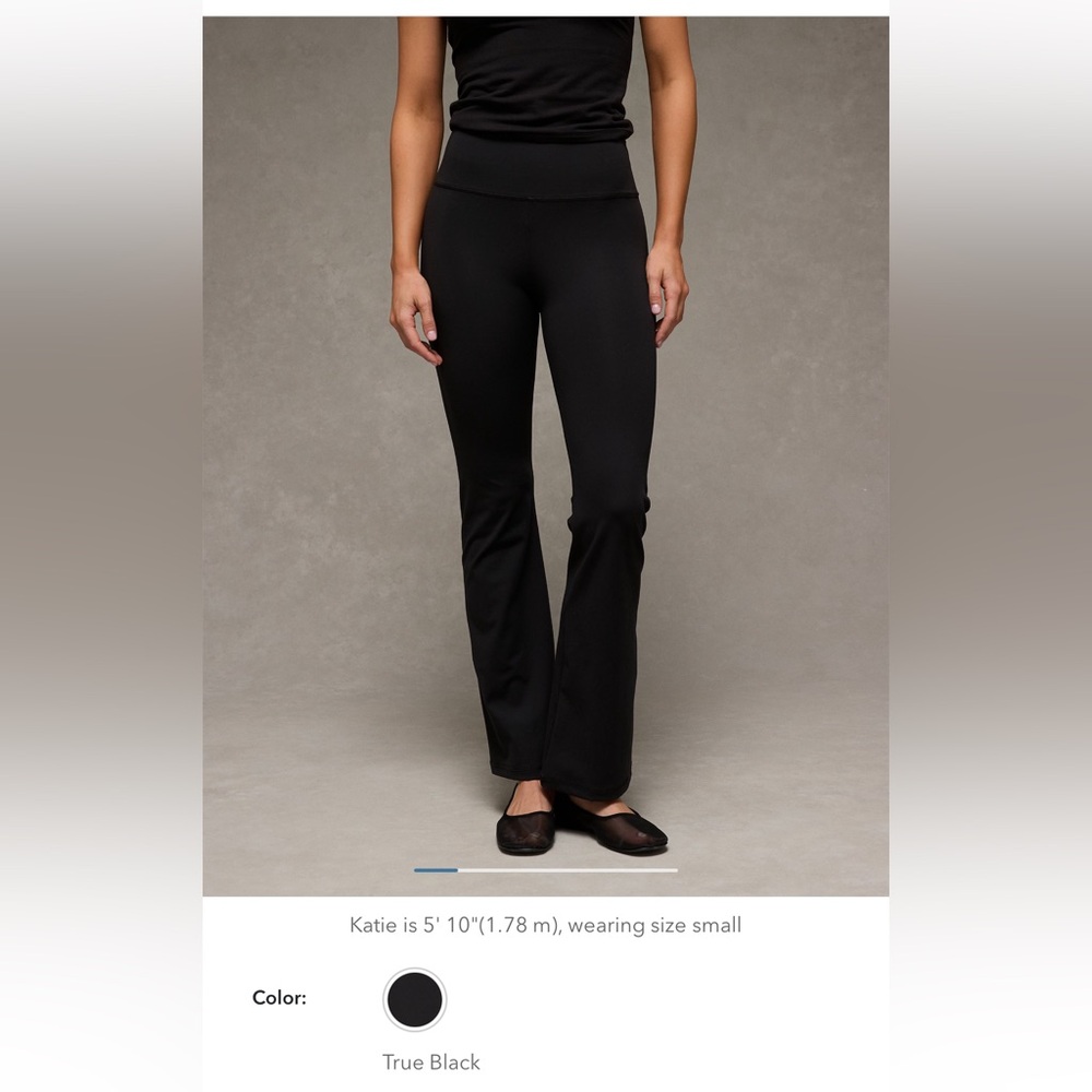 American Eagle Black Flare High Rise Leggings